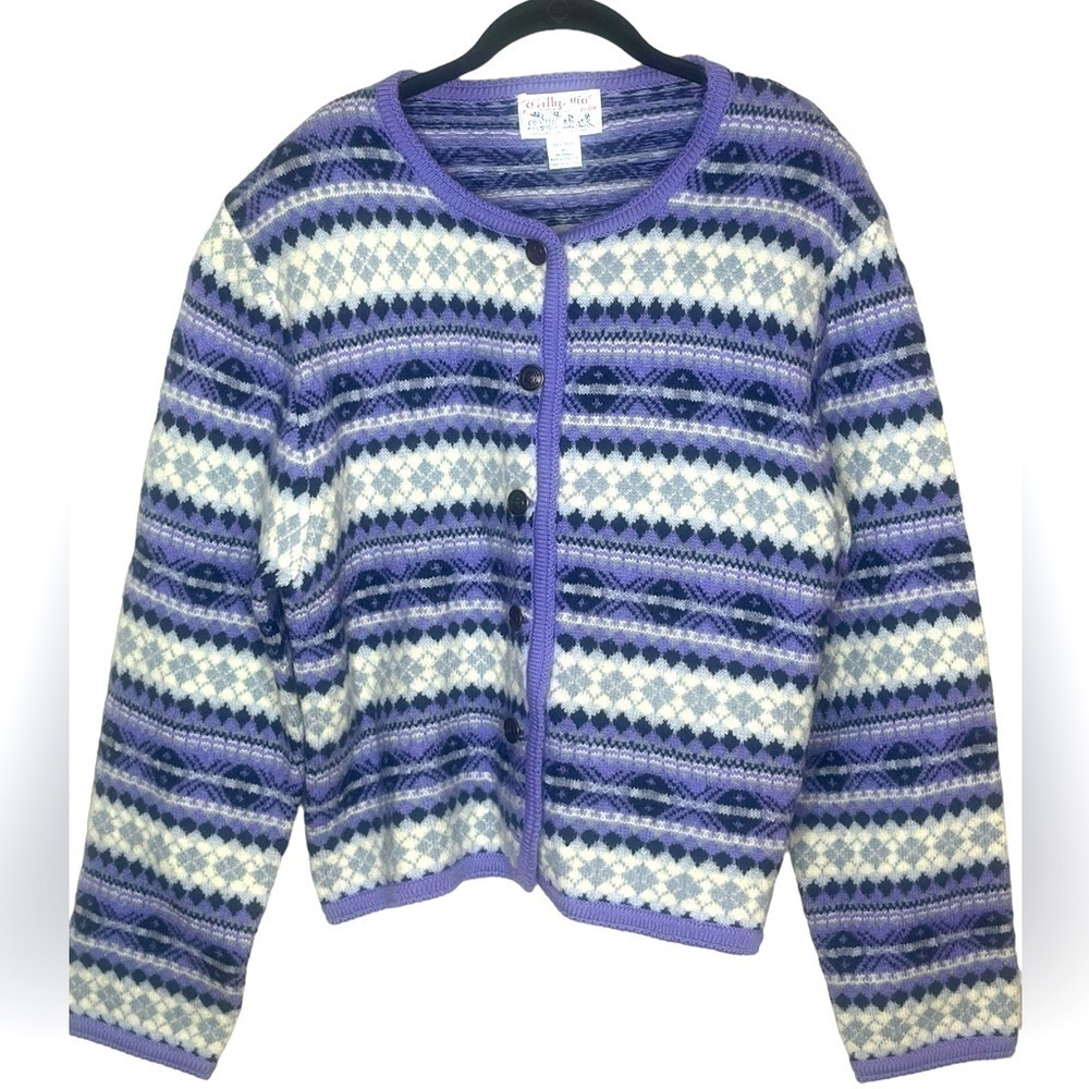 TALLY HO Vintage‎ Wool Cardigan - Picture 2 of 6